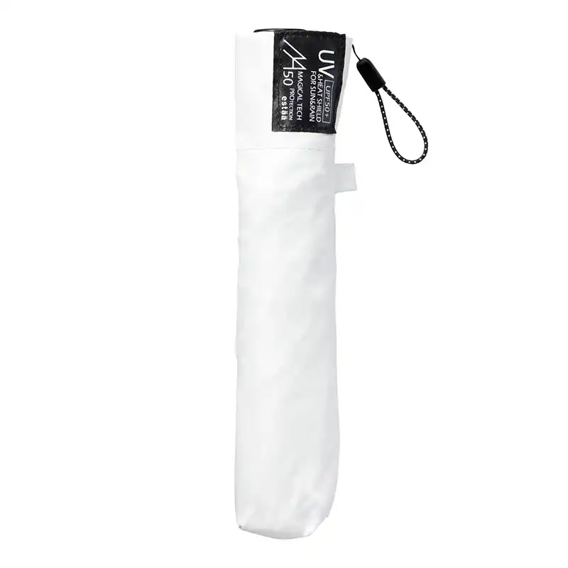 estaa MAGICAL TECH PROTECTION 超軽量折りたたみ日傘 プレーン50cm ホワイト/31-230-30226-15